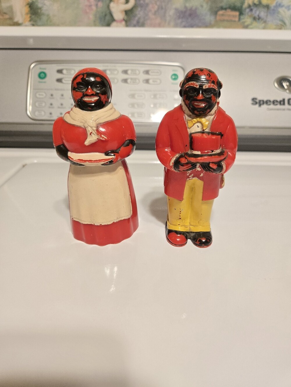 Vintage salt & pepper shaker Aunt Jemima & Uncle Mose